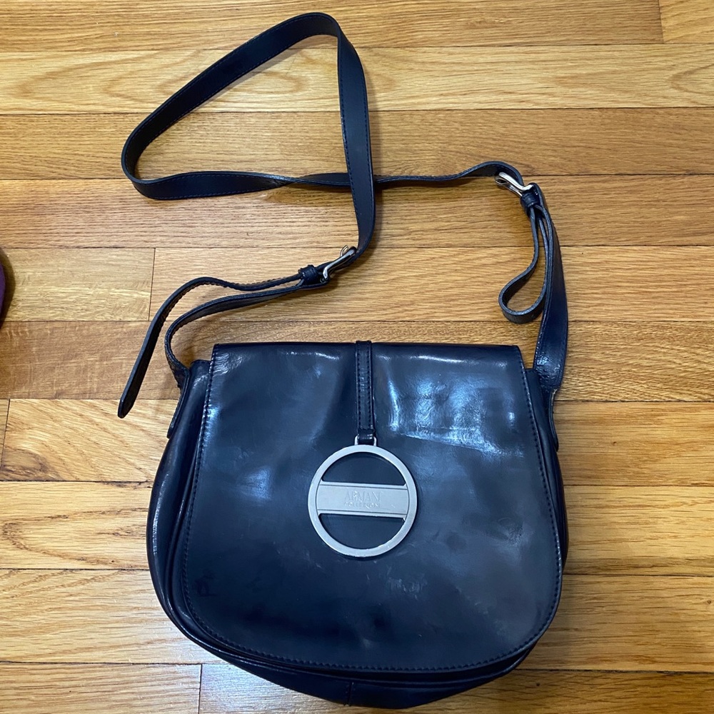 Authentic Armani Navy Blue crossbody bag